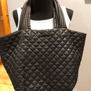 MZ Wallace black quilt tote